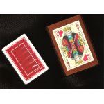 Coffret en bois contenant un jeu de carte, dcor d'un roi de coeur (cadeau saint valentin)