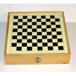 Coffret en bois multi jeux de societe pour la famille