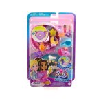 Coffret licorne polly pocket piscine toboggan + boue + 2 figurine + 12 accessoires - set jouet fille ...