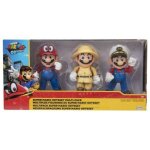 Coffret pack 3 figurines super mario odyssey 10 cm - personnages collector, articule, en pvc - set jouet ...