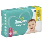 Couches pampers baby - dry taille 4 (8 - 16 kg) - 46 couches