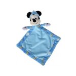 Disney doudou plat brille dans la nuit mickey la souris 18 x 18 cm - doudou licence bleu - peluche enfant ...