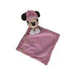 Disney doudou plat brille dans la nuit minnie - doudou rose - peluche enfant