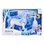 Disney la reine des neiges 2 - poupe princesse elsa 30 cm et son cheval nokk interactif 23cm