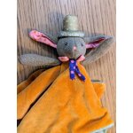 Doudou attache ttine lapin personnalisable les tartempois - moulin roty