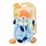 Doudou babynat baby nat renard fox marionnette bleu et papillon 24cms bn854 Doudou babynat baby nat renard fox marionnette bleu et papillon 24cms bn854
