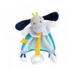 Doudou babynat chien bleu attache t�tine - pepin