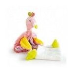 Doudou babynat flamant rose pantin - les petits voyageurs