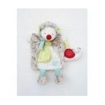 Doudou babynat herisson gris bn0282 lettre e les douillettes marionnette