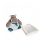 Doudou babynat hippopotame bleu pantin - bazile