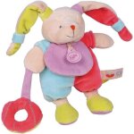 Doudou babynat lapin pantin gourmandise rose bn036