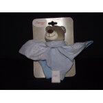Doudou bengy ours plat robin bleu flocon de neige echarpe Doudou bengy ours plat robin bleu flocon de neige echarpe