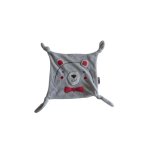 Doudou carr plat ours parfait etat pommette