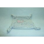 Doudou carre plat elephant pommette Doudou carre plat elephant pommette