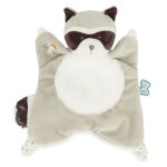 Doudou carr� raton laveur gaston - kaloo