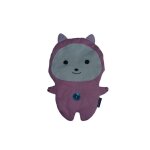 Doudou chat plat rose sergent major