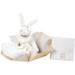 Doudou et compagnie lapin mouchoir bo�te fleur