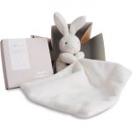 Doudou et compagnie lapin mouchoir - doudou en bote fleur