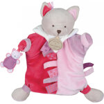 Doudou et compagnie marionnette etiquettes - chat
