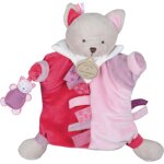 Doudou et compagnie marionnette etiquettes - chat