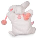 Doudou et compagnie marionnette lapin pompon 4 modles