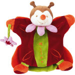 Doudou et compagnie marionnette - miloo papillon + fleur