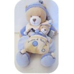 Doudou et compagnie ours bebe bleu poche 44 cm