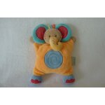 Doudou elephant semi plat nattou