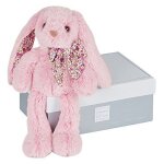 Doudou histoire d'ours lapin rose les copains calins 25cms ho2434