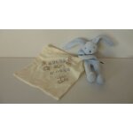 Doudou lapin mouchoir plat comme neuf sucre d'orge