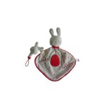 Doudou lapin plat attache t�tine cn jemini