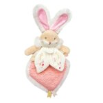 Doudou lapin de sucre rose - doudou et compagnie