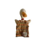 Doudou marionnette oie la grande famille moulin roty