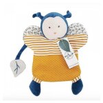 Doudou marionnette pollen l'abeille bio - doudou et compagnie Doudou marionnette pollen l'abeille bio - doudou et compagnie