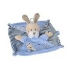 Doudou nicotoy laline lapin abc bleu plat