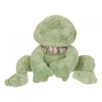Doudou noukies noukie's epa aldo la grenouille frog 15cms vert foulard rayee. . .