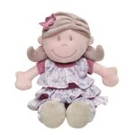 Doudou noukies poupee kenza violet 25cms fleurs