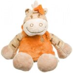 Doudou noukies noukie's zamba le zebre 25cms robe orange