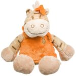 Doudou noukies noukie's zamba le zebre zebra 15cms robe orange