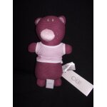 Doudou obaibi okaidi ours prune violet rose pull tricot laine lainage Doudou obaibi okaidi ours prune violet rose pull tricot laine lainage