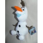 Doudou olaf bonhomme de neige reine des neiges disney frozen blanc bleu orange peluche 20 cm