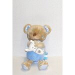 Doudou ours bleu tex baby peluche ourson fuse rocket boy musicale boite a musique naissance bb