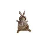 Doudou ours d�guis� en lapin bon etat grain de bl�