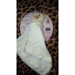 Doudou ours fleur rose petipouce coeur eponge koala