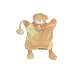 Doudou ours marionnette mr ours baby nat babynat marron clair beige