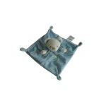 Doudou ours plat bleu cn mots d'enfants