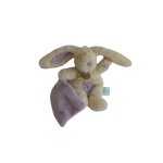 Doudou peluche mouchoir lapin baby'nat