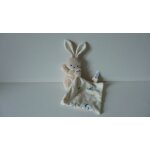 Doudou peluche mouchoir lapin comme neuf kaloo