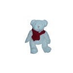 Doudou peluche ours 30 cm blanc cn jacadi