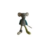 Doudou peluche souris 44 cm tbe trudi